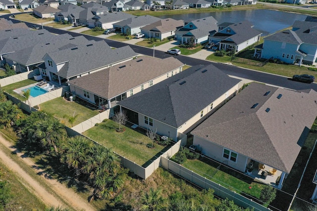 drone / aerial view featuring a residential view