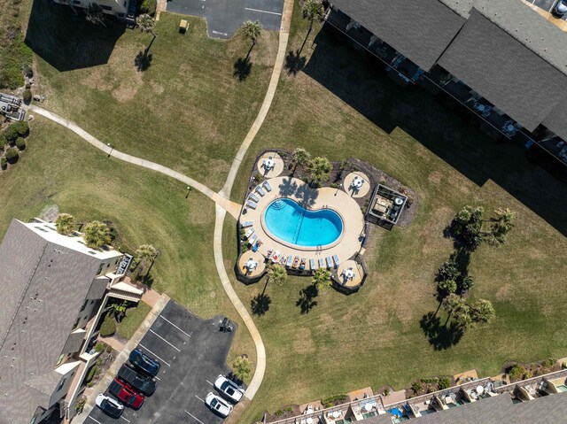 birds eye view of property