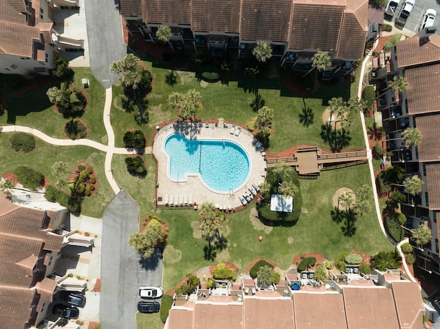 8200 S A1A Unit 15, Saint Augustine, FL 32080 - aerial overview of property's location with a pool area