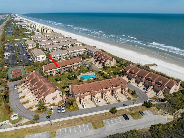 8200 S A1A Unit 15, Saint Augustine, FL 32080 - aerial view of property and surrounding area with unending shoreline