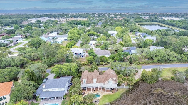 821 Kalli Creek Ln, Saint Augustine, FL 32080 - aerial perspective of suburban area with a nearby body of water and a tree filled landscape
