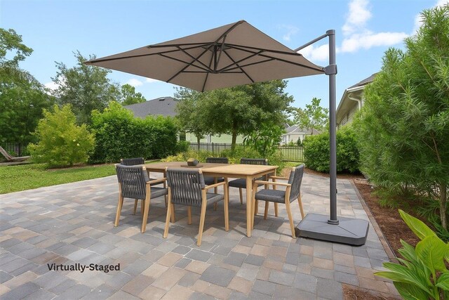 587 Pescado Dr, Saint Augustine, FL 32095 - view of patio / terrace with outdoor dining space