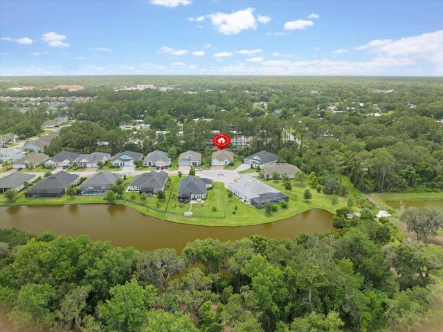587 Pescado Dr, Saint Augustine, FL 32095 - aerial view of residential area featuring a large body of water