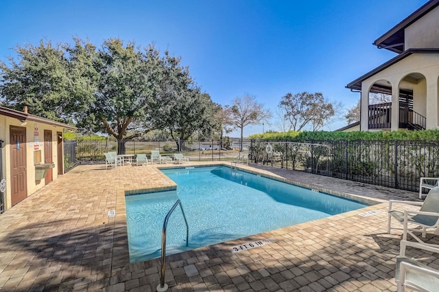 view of pool with a patio