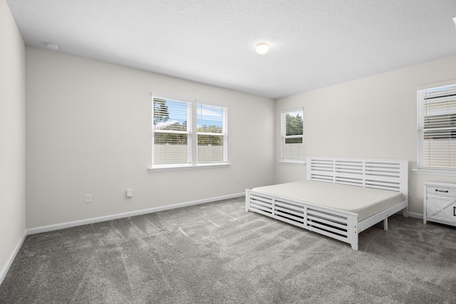 638 Honeycomb Trl, Saint Augustine, FL 32095 - unfurnished bedroom featuring baseboards, carpet floors, and a textured ceiling