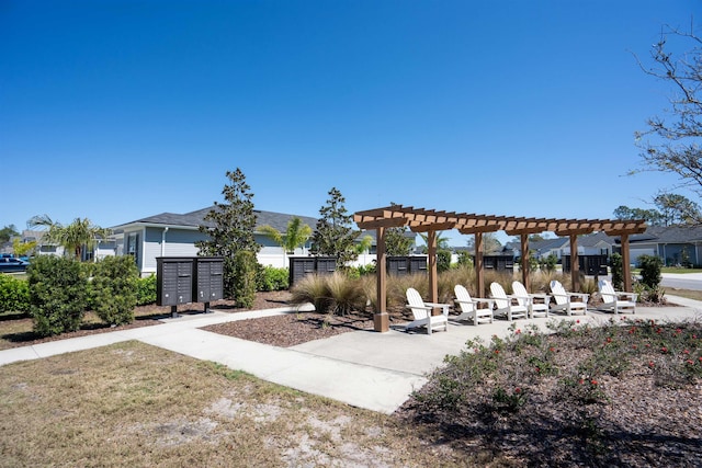 638 Honeycomb Trl, Saint Augustine, FL 32095 - exterior space featuring a pergola and mail area