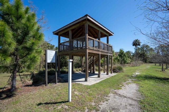 638 Honeycomb Trl, Saint Augustine, FL 32095 - exterior space with a deck, stairs, and a patio