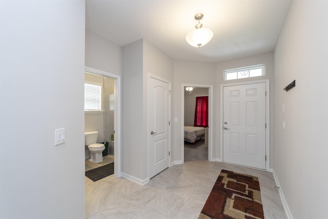 entryway with plenty of natural light