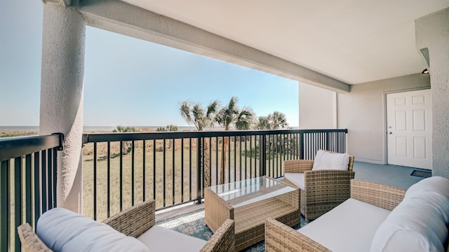 balcony with outdoor lounge area