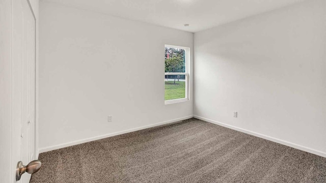 unfurnished room with carpet flooring