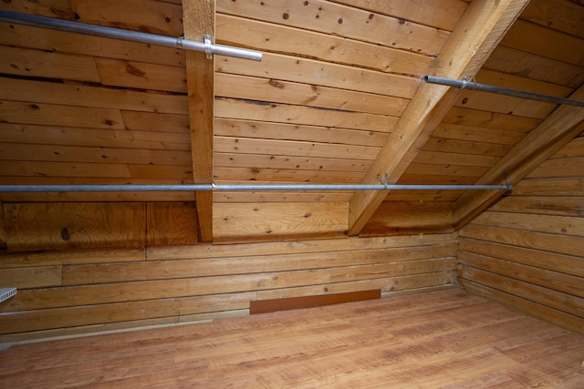5850 Capo Island Rd, Saint Augustine, FL 32095 - spacious closet with light wood finished floors and beamed ceiling