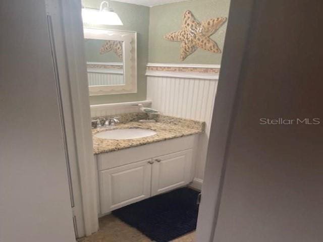 bathroom with vanity