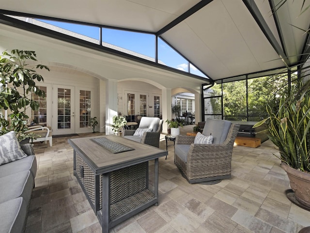 476 Ocean Forest Dr, Saint Augustine, FL 32080 - sunroom / solarium featuring french doors