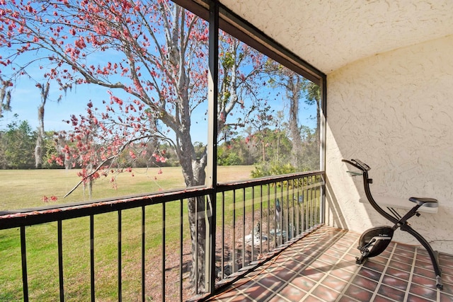 view of balcony