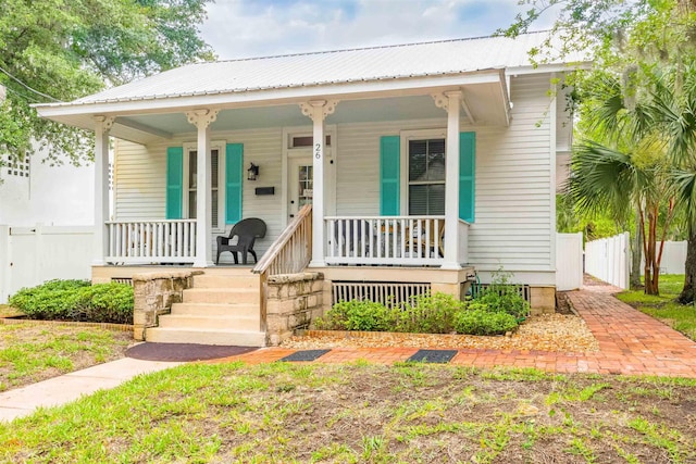 bungalow-style home with a porch