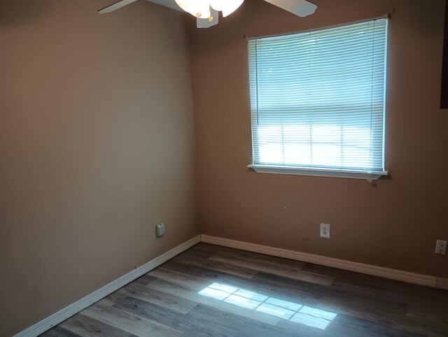 304 Las Olas Rd, Saint Augustine, FL 32084 - empty room featuring a ceiling fan and wood finished floors