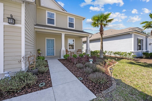 811 Sandstone Dr, Saint Augustine, FL 32086 - entrance to property with a porch