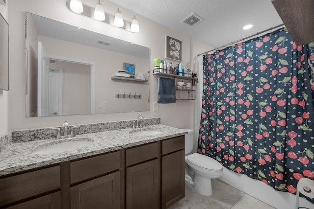 811 Sandstone Dr, Saint Augustine, FL 32086 - full bath with tile patterned floors, visible vents, and a sink