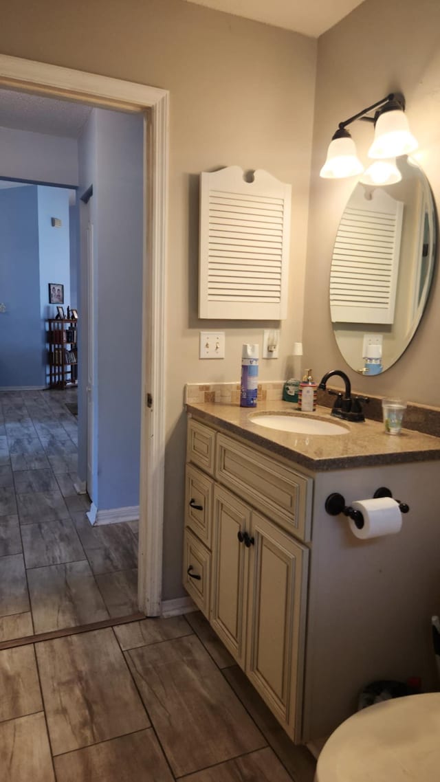 bathroom with vanity