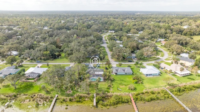 drone / aerial view featuring a residential view