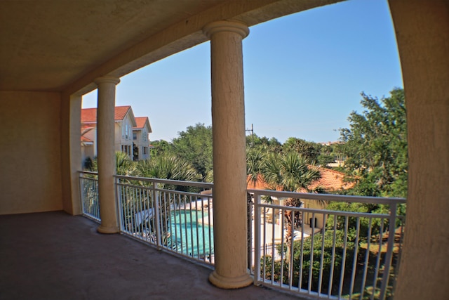 view of balcony