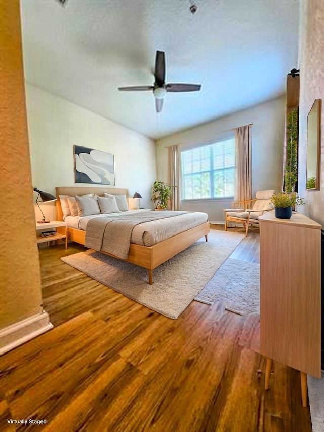 130 Bayberry Cir Unit 1501, Saint Augustine, FL 32086 - bedroom with wood finished floors and ceiling fan