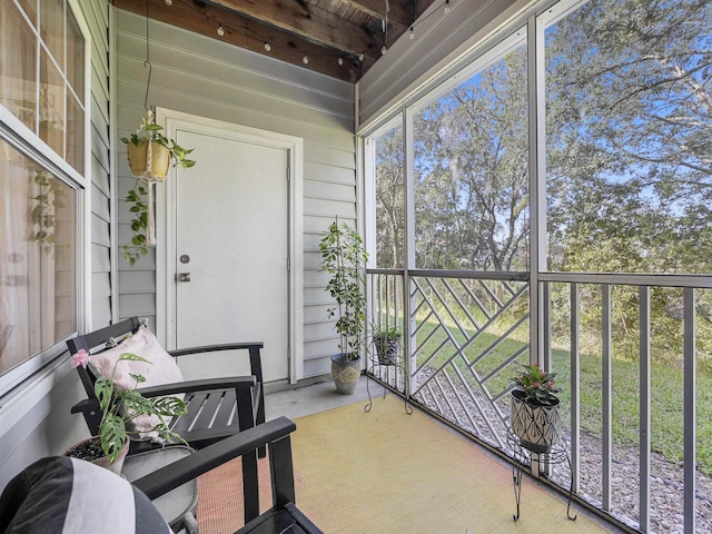 view of sunroom / solarium