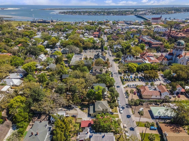 44 Carrera St, Saint Augustine, FL 32084 - aerial view of property's location featuring a nearby body of water and nearby suburban area