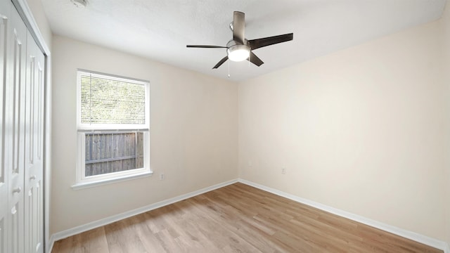 3416 6th St, Elkton, FL 32033 - spare room featuring light wood-style floors and ceiling fan