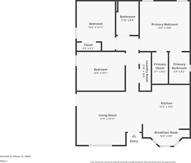 3416 6th St, Elkton, FL 32033 - view of room layout