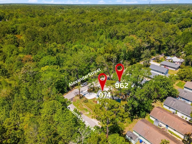 974 Alexander St, Saint Augustine, FL 32084 - aerial view of a heavily wooded area