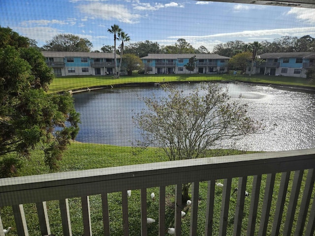 view of water feature