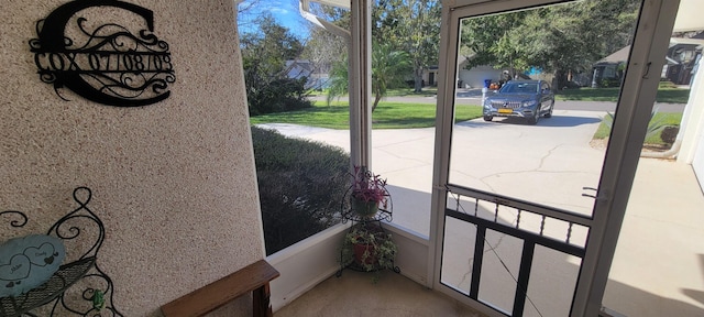 doorway with a healthy amount of sunlight