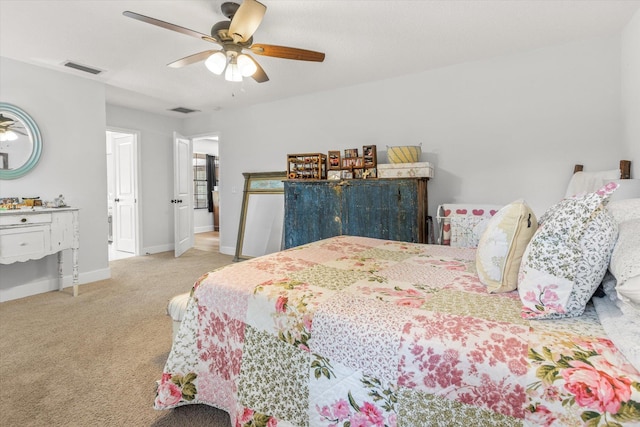 200 Raintree Trl, Saint Augustine, FL 32086 - carpeted bedroom featuring baseboards and a ceiling fan