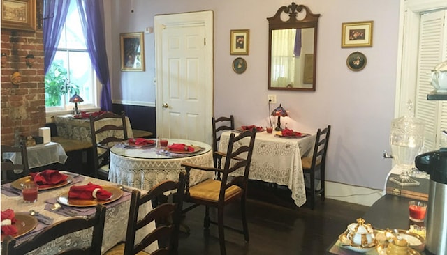 view of dining room