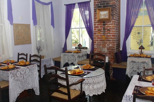 view of dining area