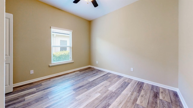 61 Grey Hawk Dr, Saint Augustine, FL 32092 - spare room with ceiling fan and wood finished floors
