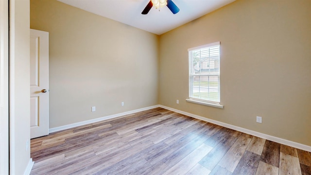 61 Grey Hawk Dr, Saint Augustine, FL 32092 - unfurnished room featuring light wood finished floors and ceiling fan