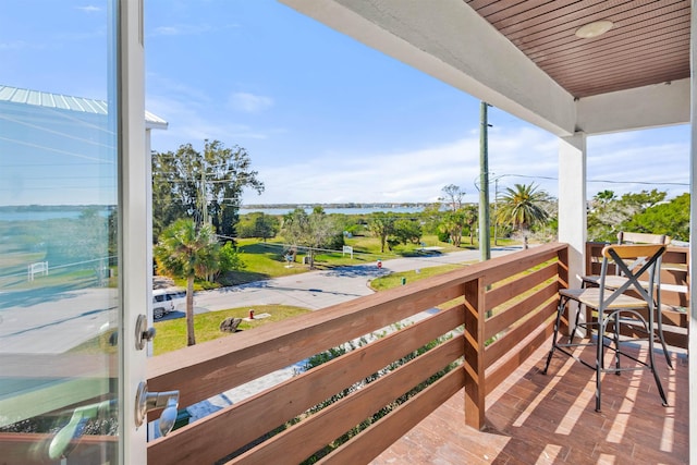 view of balcony