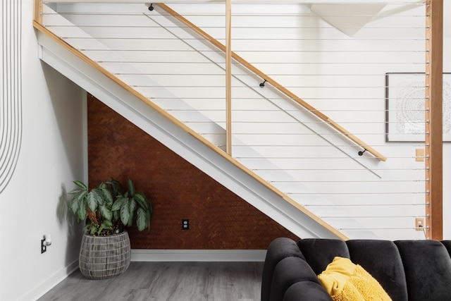 interior details with wood-type flooring