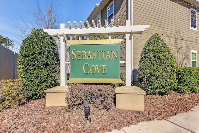 view of community / neighborhood sign