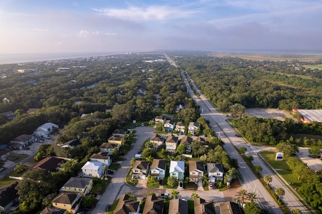 105 Serenity Bay Blvd, Saint Augustine Beach, FL 32080 - aerial overview of property's location featuring nearby suburban area and a heavily wooded area