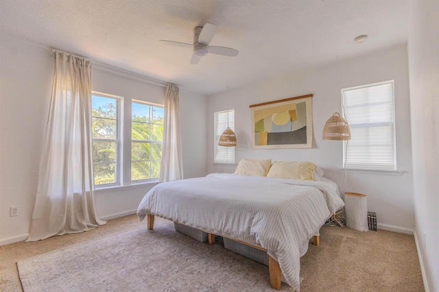 105 Serenity Bay Blvd, Saint Augustine Beach, FL 32080 - carpeted bedroom with baseboards and ceiling fan