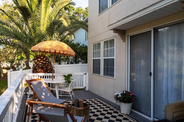 105 Serenity Bay Blvd, Saint Augustine Beach, FL 32080 - view of patio / terrace featuring outdoor dining space and a wooden deck
