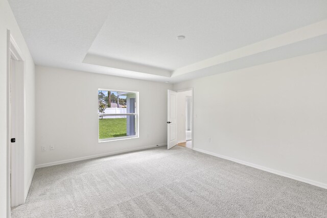 10 Reine Pl, Palm Coast, FL 32164 - empty room featuring light colored carpet, baseboards, and a raised ceiling