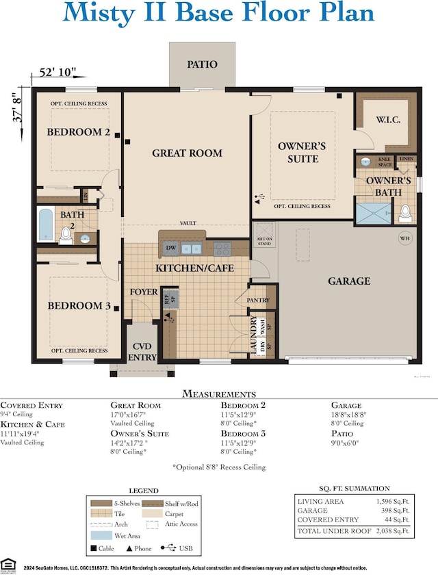 10 Reine Pl, Palm Coast, FL 32164 - home floor plan