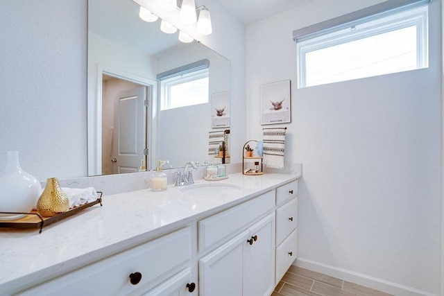 bathroom with vanity