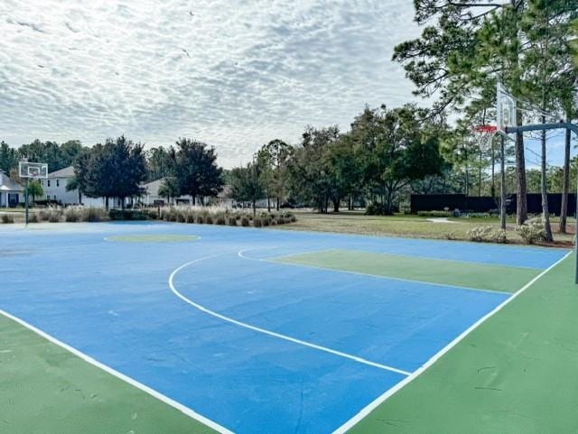 view of basketball court