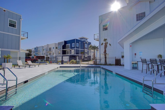 view of pool with a patio area