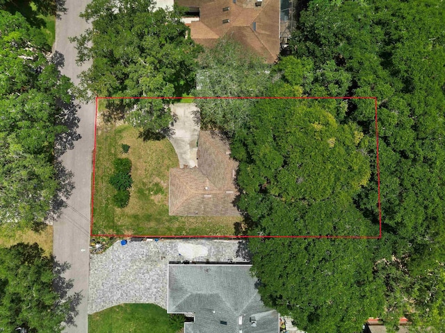 424 Orchis Rd, Saint Augustine, FL 32086 - aerial view of property and surrounding area featuring property boundaries highlighted